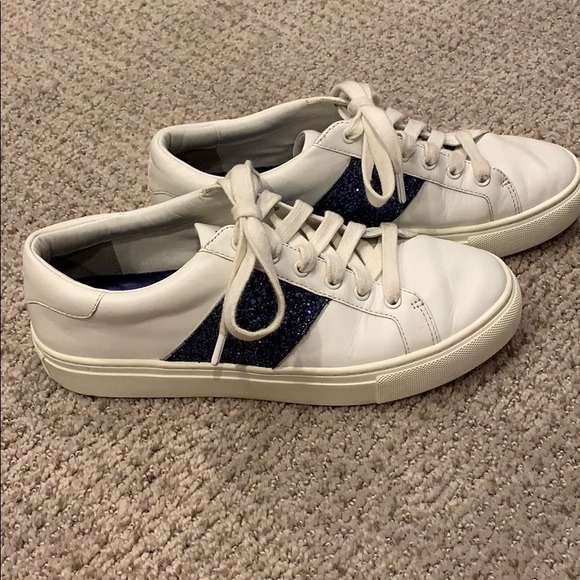 tory burch white leather sneakers